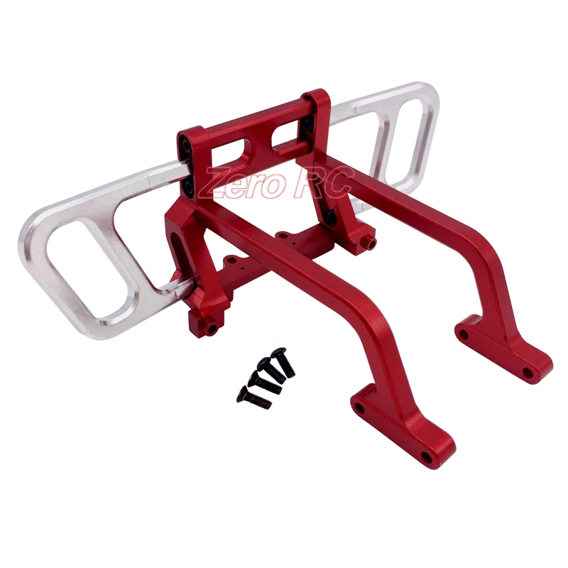 CNC полностью алюминиевый передний бампер (красный) для 1/10 RC Rock AXIAL WRAITH Crawler Truck|bar