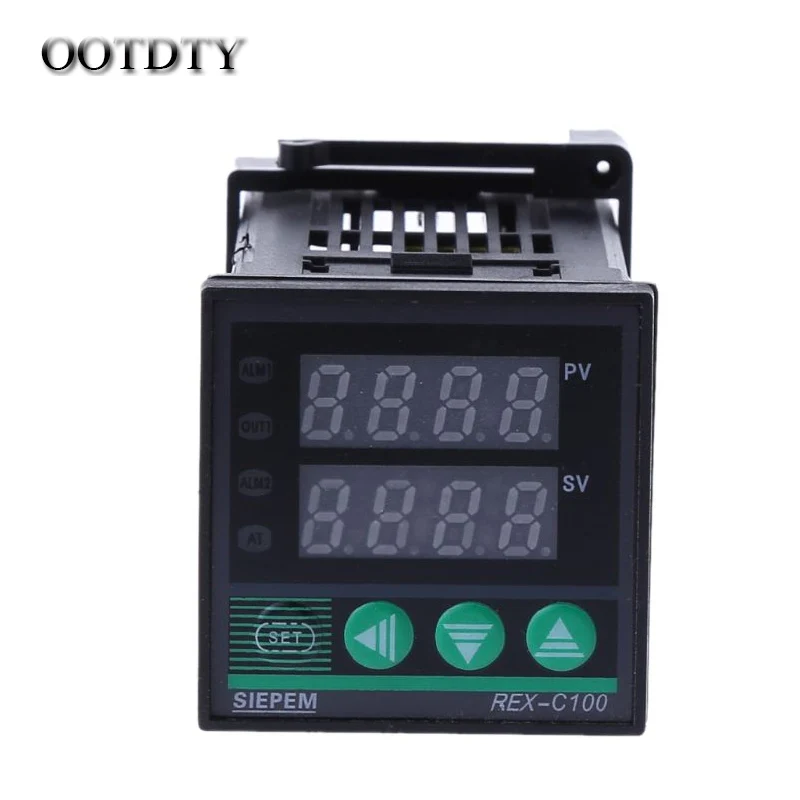 OOTDTY PID цифровой регулятор температуры REX-C100(M) от 0 до 400 °C K Тип Реле Выход Dorp