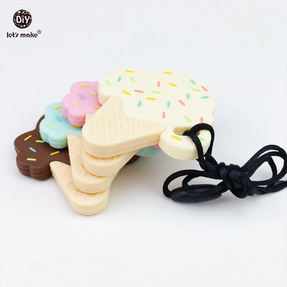 Силиконовые Прорезыватели для зубов Let's make Ice Cream 10 шт. ухода за ребенком