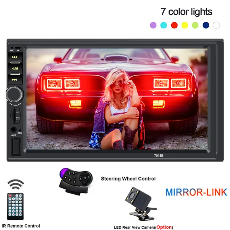 Авторадио 2 Din Кассетный рекордер автомобильный Радио HD 7 &quotсенсорный экран Аудио