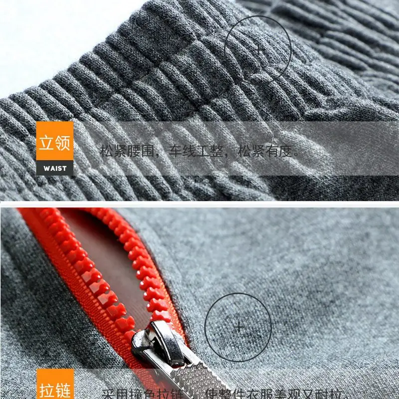 Autumn and winter men's large size sweatshirt long sleeve stand collar zipper 6XL 7XL 8XL casual sportswear black blue gray | Мужская