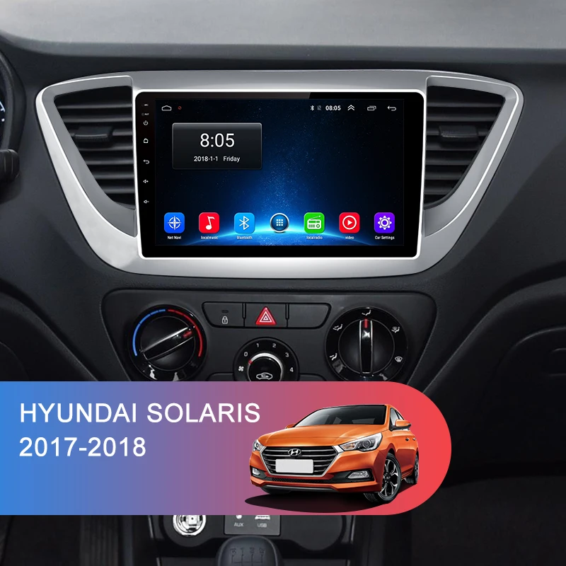 Junsun V1 2G+ 32G Android 9,0 для hyundai solaris Verna автомобильный Радио Мультимедийный видео плеер gps RDS 2 din dvd