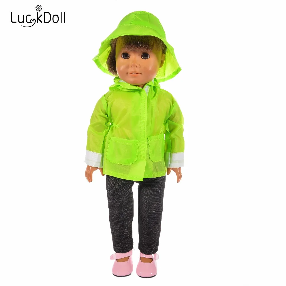 LUCKDOLL Rain подходит для 18-дюймовых американских кукол 43 см аксессуары одежды