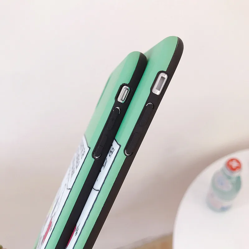 Amusing cartoon case for iphone XS MAX 7 8 Plus Cartoon soft X XR 6s cover |