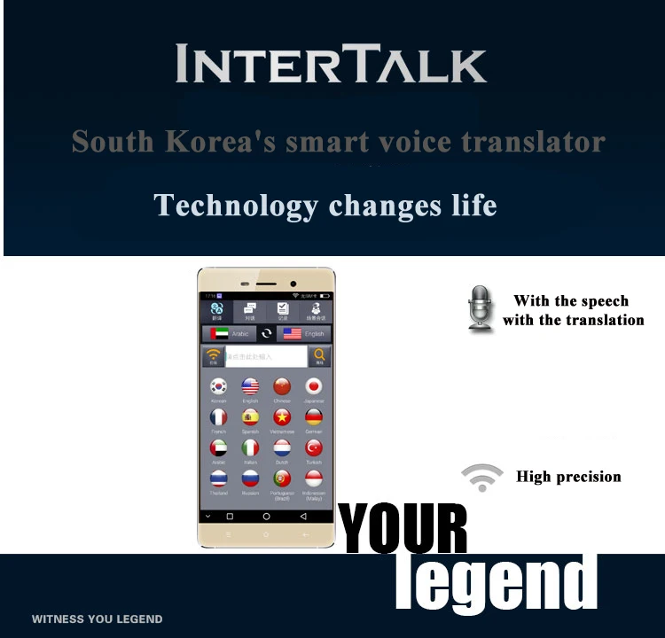 Intertalk " S089+ Синхронный автономный переводчик умный голос лучший интерактивный перевод 32G с поддержкой телефонных звонков 4G
