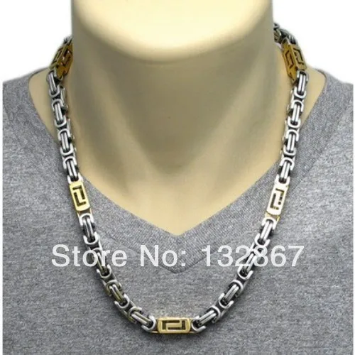 Мужской комплект ювелирных изделий из нержавеющей стали 6 мм Византийская