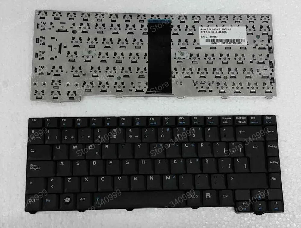 Новая клавиатура для ноутбука Asus F2 F3S F3Sa F3Sc F3Se F3Sg F3Sr F3Sv 28PIN испанская