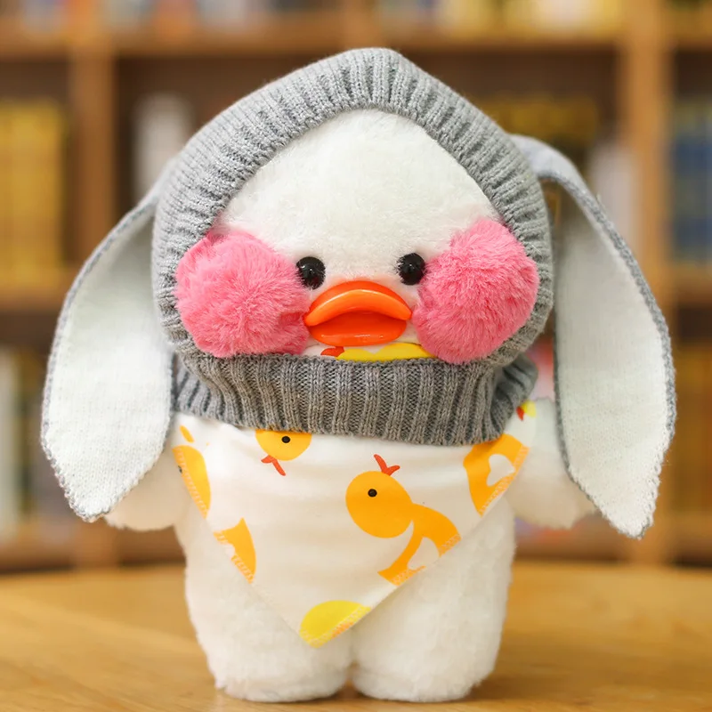 30 см Cafe Mimi желтая утка плюшевые игрушки милые мягкие LaLafanfan Kawaii Плюшевые Куклы