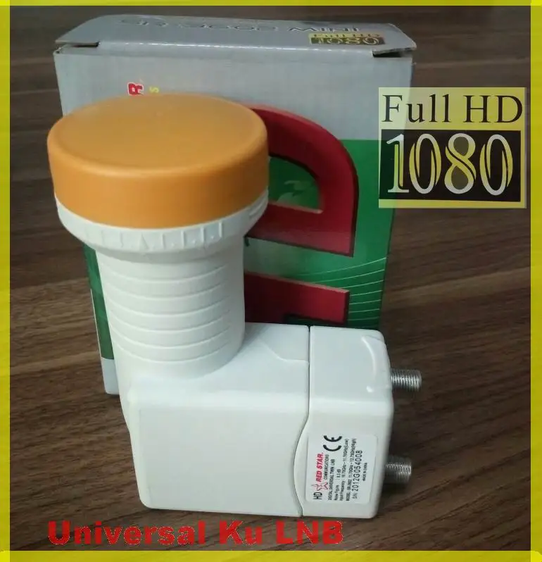 Красный SR 3602 лучший сигнал Full HD универсальный KU Band Twin LNB водонепроницаемый с