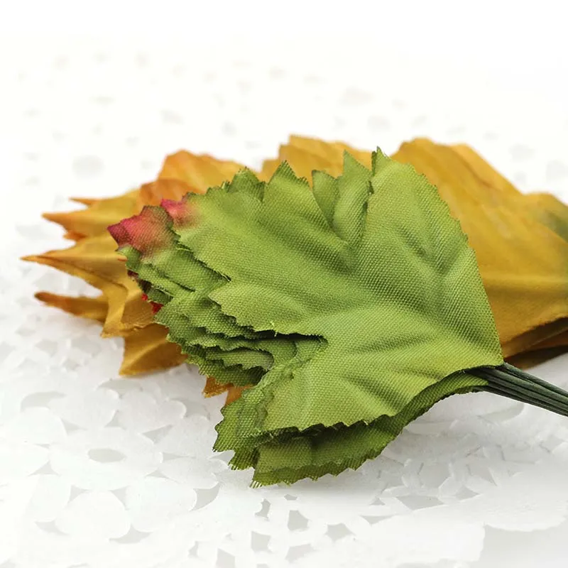 10 13 шт лист зеленый искусственный букет листьев для свадьбы украшения дома DIY