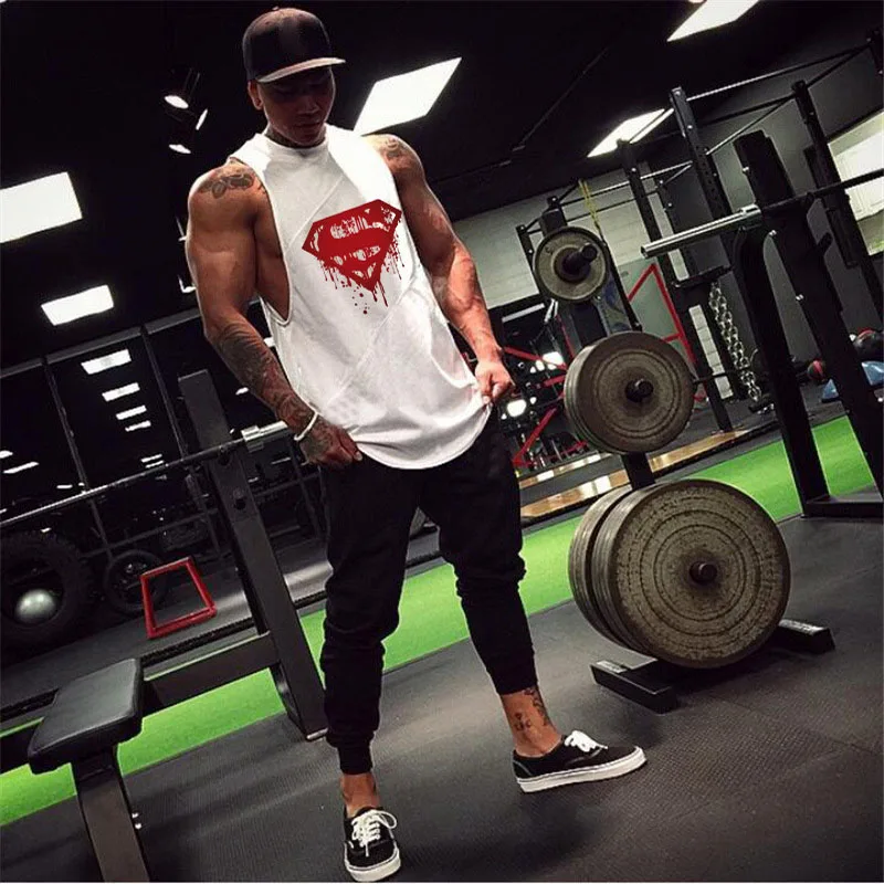 Plus Size Cotton Men Clothing Sleeveless Shirt S Shape Summer Casual Sport White outwear TH004 | Мужская одежда