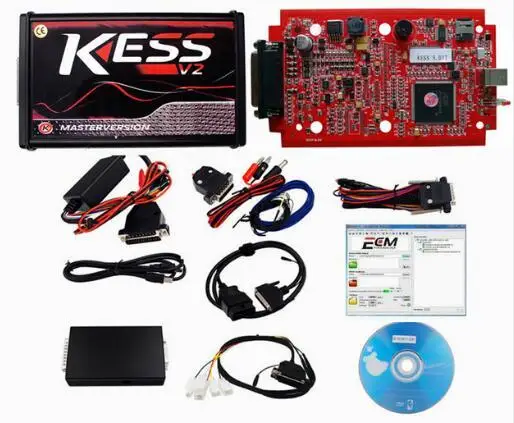 best kess red Quality A KESS V2 5.017 2.47 4LED KTAG 7.020 K-TAG V5.017 V2.25 Online V7.020 2.25 No Token V2.23 ECU Pragrammer V2.47 2.23 - Цвет: best kess red