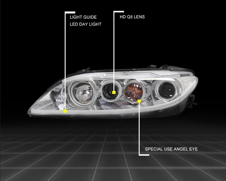 Би-Ксеноновые фары для MAZDA 6 2003-2015 совмещенный дальний/ближний свет линзы