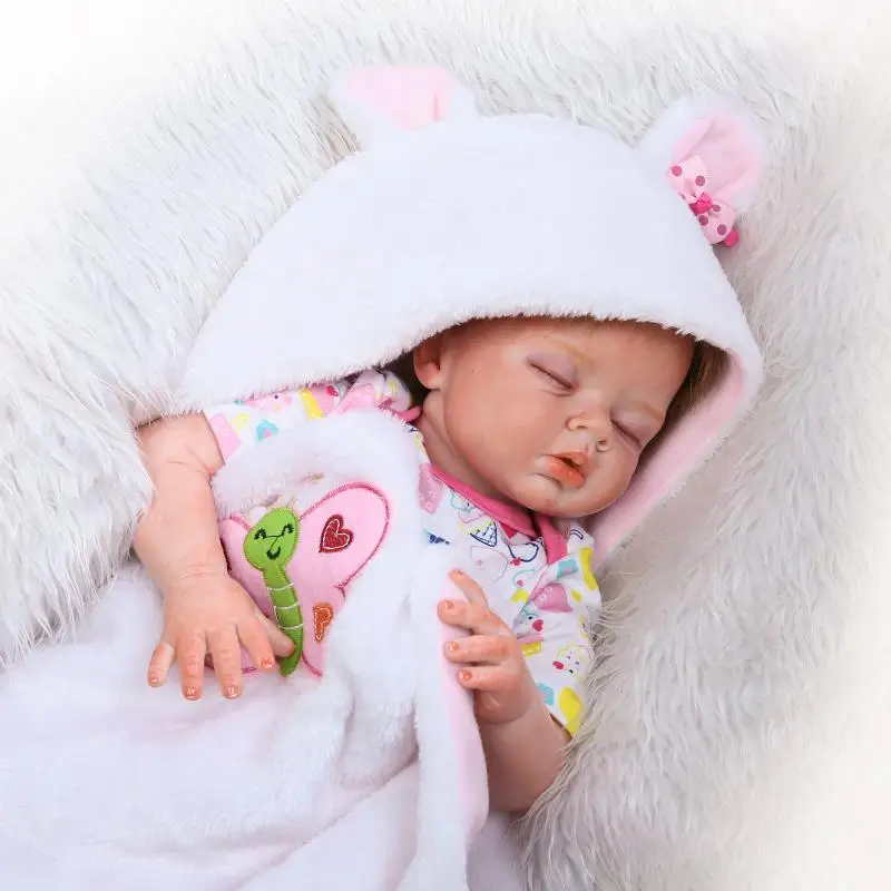 Кукла реборн силиконовая 55 см 22 дюйма|silicone reborn|newborn baby dollreborn sleep |