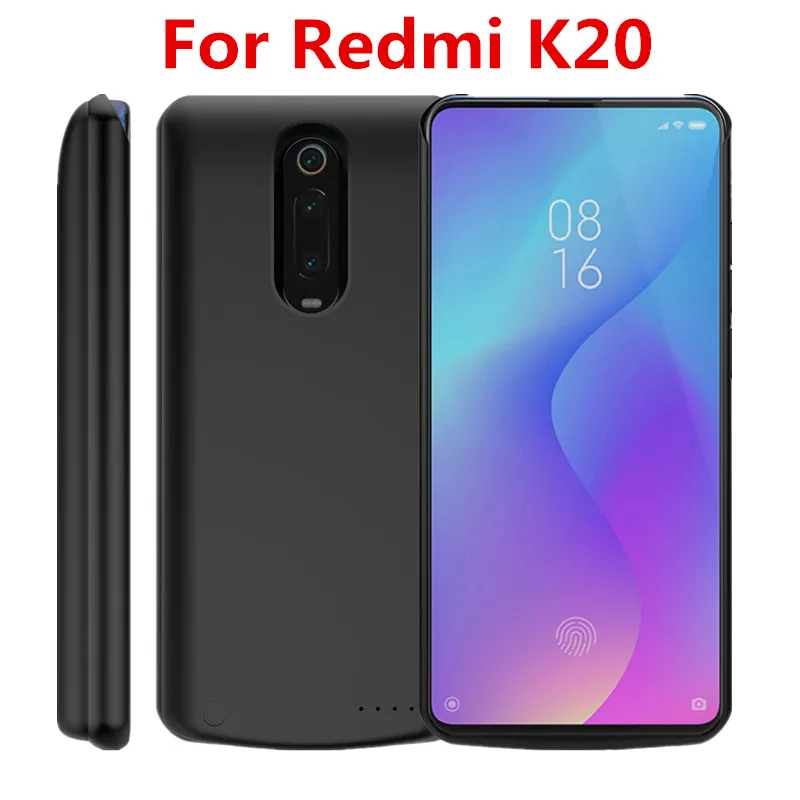 For Redmi K20 Для Xiaomi mi 9T Red mi K20 чехол для зарядного устройства 6500 мАч Расширенный резервный чехол для аккумулятора для Xiao mi Red mi K20 Pro - Цвет: For Redmi K20