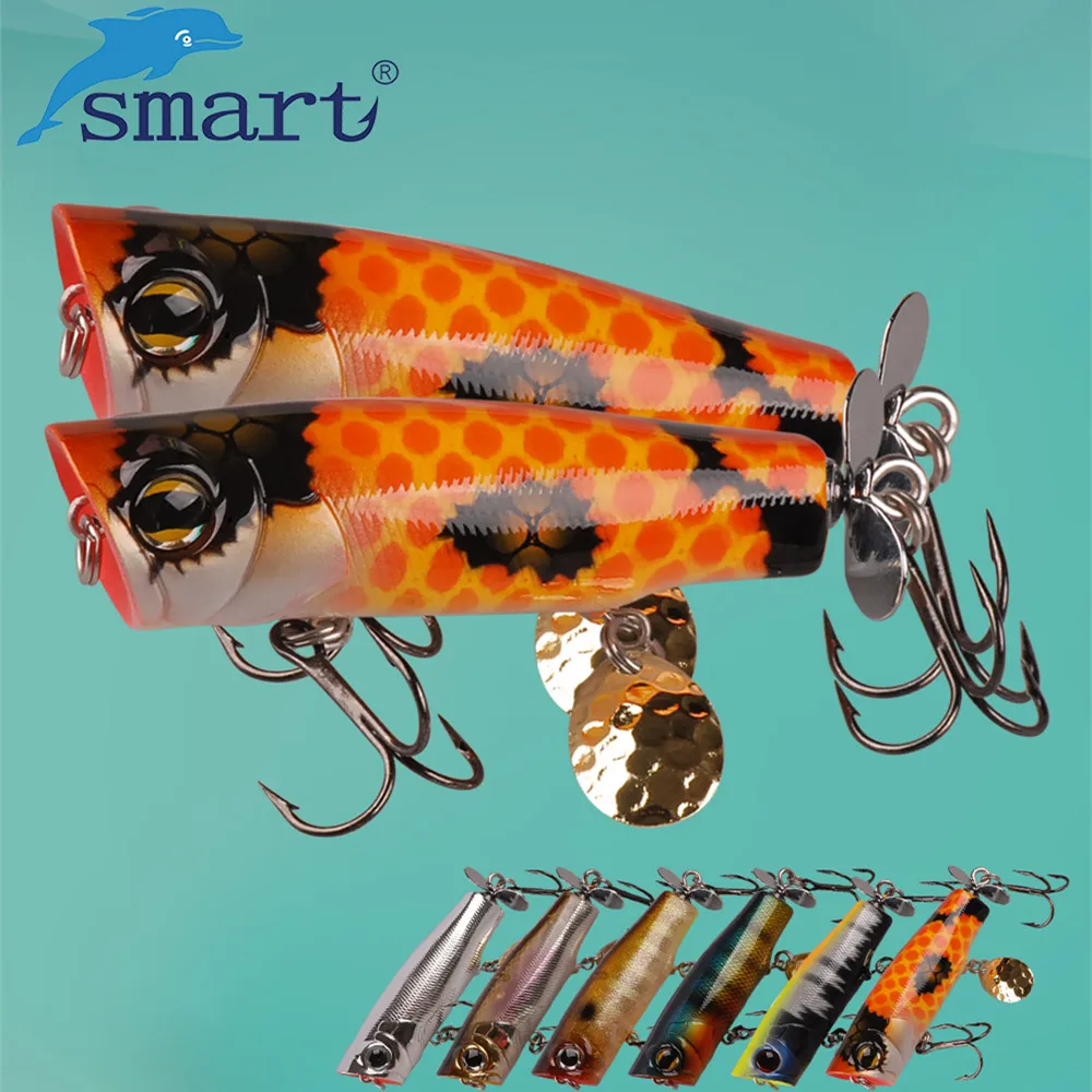 Наживка SMART Popper 70 мм 12 2 г верхняя приманка для рыбной ловли|fishing wobblers|popper baitfishing lure |