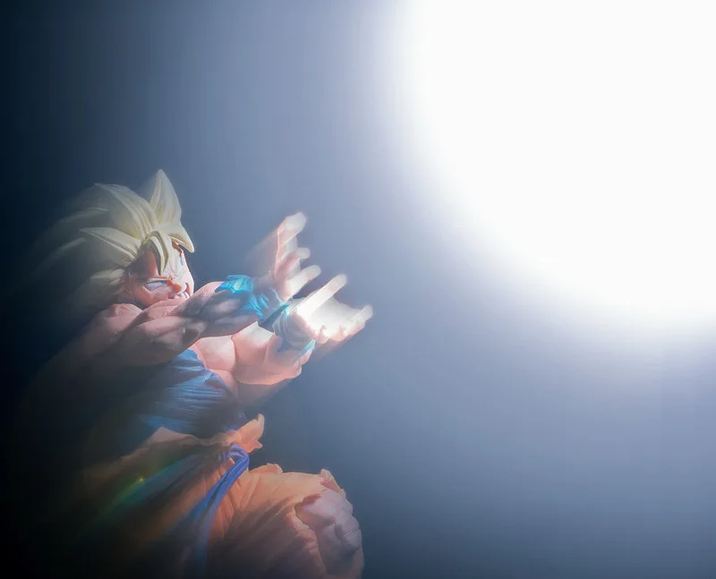 Dragon Ball Z Goku позитивно лицом к врагу стиль фигурка DBZ Goku Супер Saiyan Shock Wave Коллекция Модель игрушки 18 см