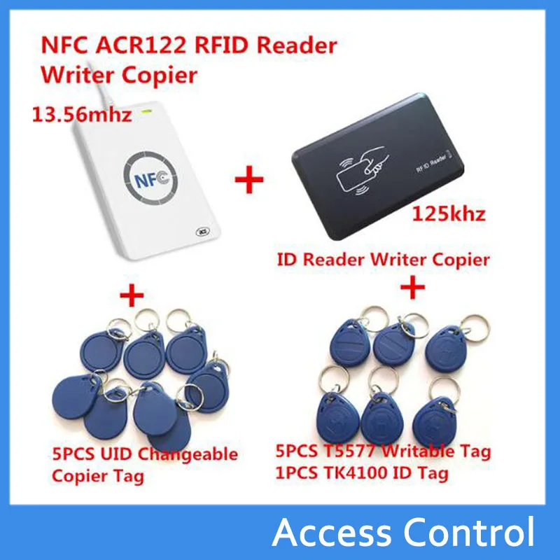 NFC ACR122U 13 56 МГц RFID карта и 125 кГц ID кардридер записывающее устройство клонирование