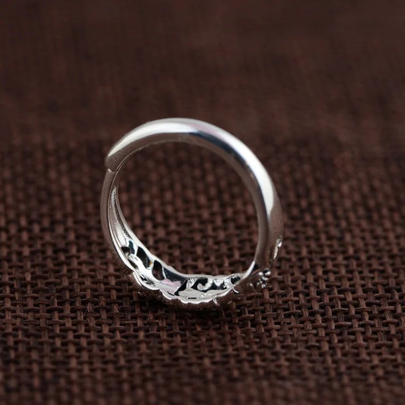 Мужское серебряное кольцо FNJ Открытое из тайского стерлингового серебра 925 пробы