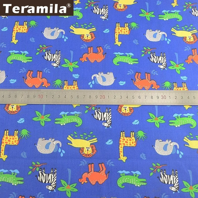 50x160cm Teramila хлопок ткань метр животное цветочный мультфильм дизайн Telas Por Metro 50x160 см Ткань DIY Tissu швейное платье одеяла детские - Цвет: 50x160cm