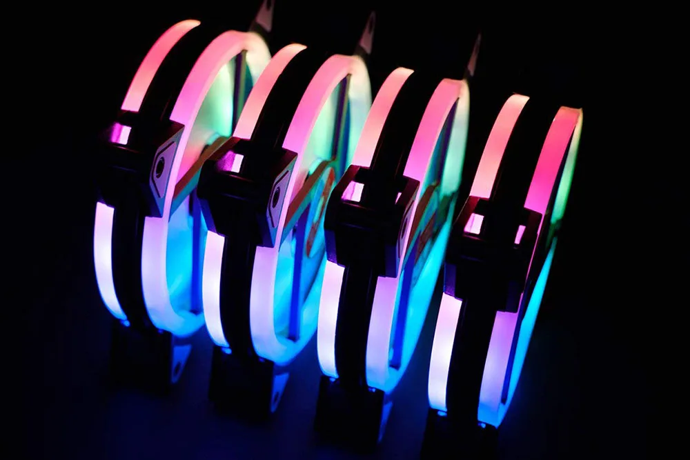 Чехол для компьютера PC охлаждающий вентилятор RGB регулируемый светодиодный 120 мм тихий+ ИК-пульт охладитель для компьютера охлаждающий RGB чехол вентилятор для процессора