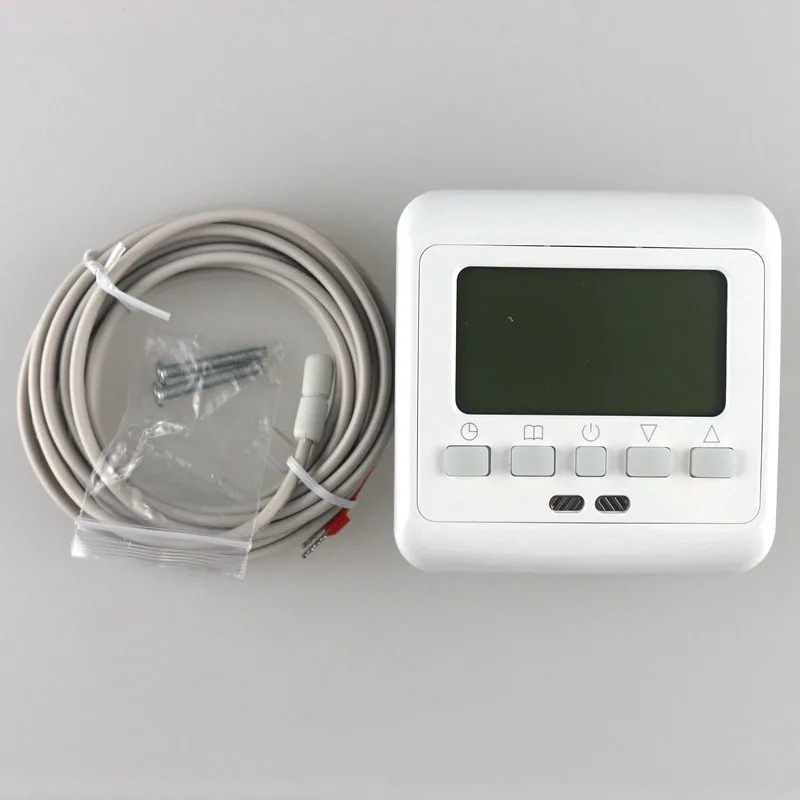 Цифровой термостат для подогрева теплого пола, регулятор температуры подпольного пола, Еженедельный программируемый с зеленой подсветкой