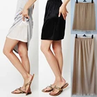 Женская Нижняя юбка-комбинация, белая, черная комбинация на талии