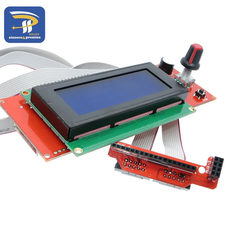 New products 2004 LCD Module Control for 3D Printer Reprap Smart Controller Ramps 1.4 with Anti-static bag | Электронные