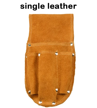 single leather Прочный кожаный плотник электрик инструмент чехол на пояс Сумка плоскогубцы отвертка Чехол Держатель Инструмент компактные сумки для хранения - Цвет: single leather