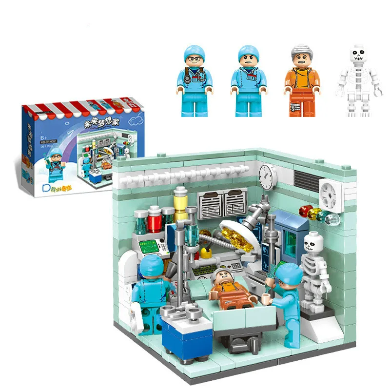 D-doctor XINGBAO 01401 подлинный Строительный набор живого дома, развивающие строительные блоки, модель, фигурка, игрушка, подарки для детей - Цвет: D-doctor