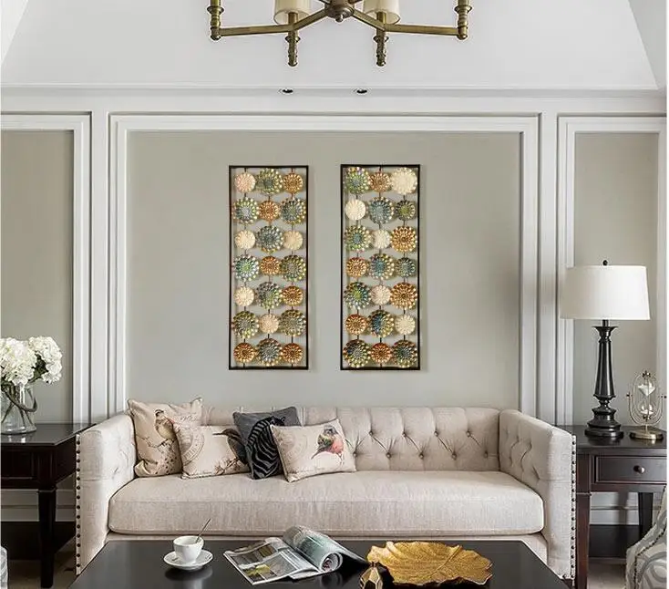 Американский настенный подвесной орнамент из кованого железа украшение для дома