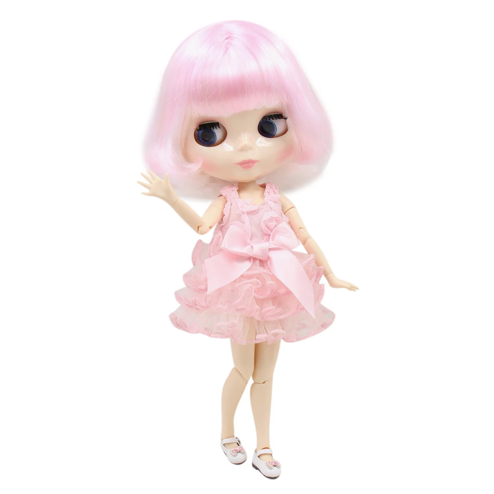 Ледяной DBS Blyth кукольные белая кожа шарнирное тело новая мечта розовый и белый