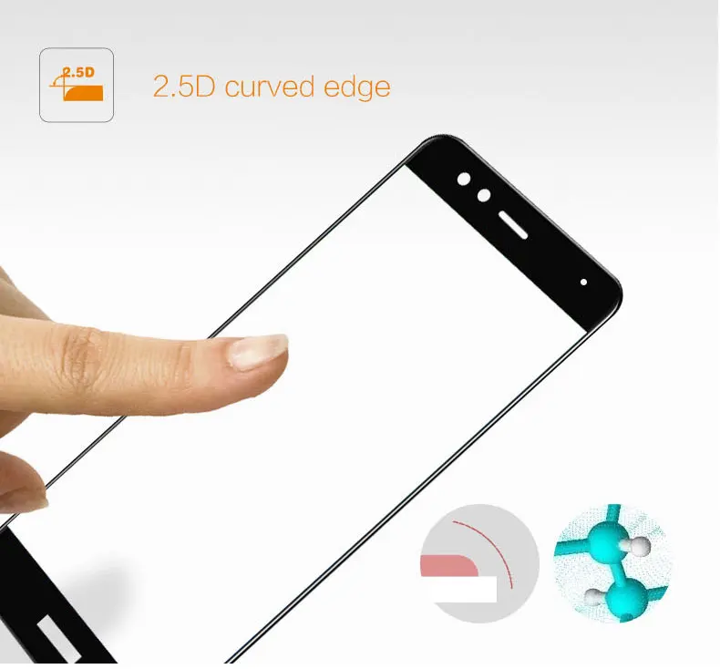 Для Huawei P10 Lite Оригинальное защитное стекло Mocolo полное покрытие 9 H закаленное Стекло пленка для Huawei P10 Lite Экран протектор