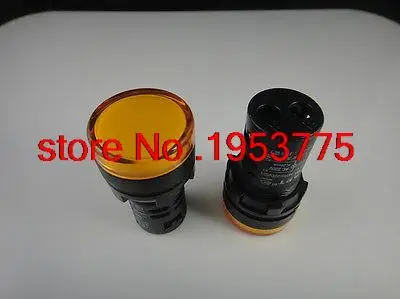 

10PCS 220V 16mm Yellow LED Power Indicator Signal Light
