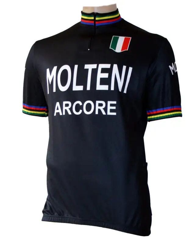 Для мужчин ретро Molteni Велоспорт Джерси лето pro team велосипедная форма Велосипедный спорт одежда roupas ciclismo Майо Топы корректирующие - Цвет: 05