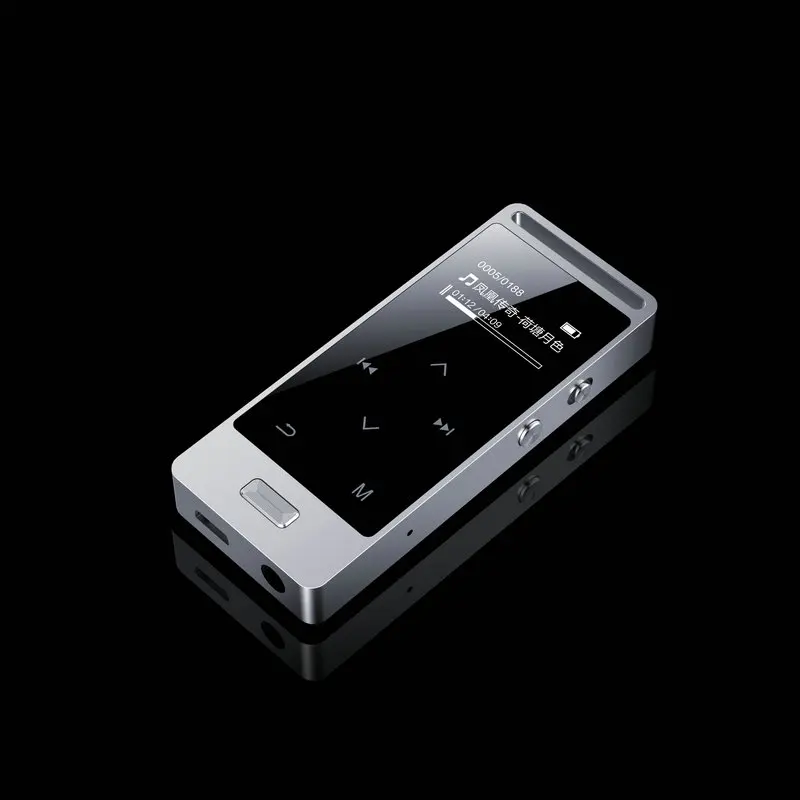 Yescool X3 8 Гб металл Профессиональное качество Мини Диктофон MP3 HIFI loseless музыкальный плеер FM Радио сенсорный экран серебристый