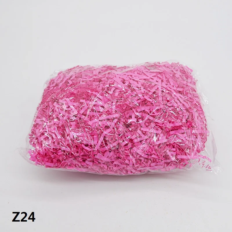 Z24 50 г морщинистая бумажная рафия конфетти DIY Подарочная коробка наполнитель материал измельченный День рождения Свадебная вечеринка украшения поставки - Цвет: Z24