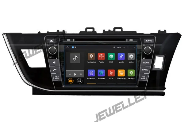Восьмиядерный IPS экран Android 10 автомобильный DVD GPS радио навигация для Toyota Corolla 2014-2016