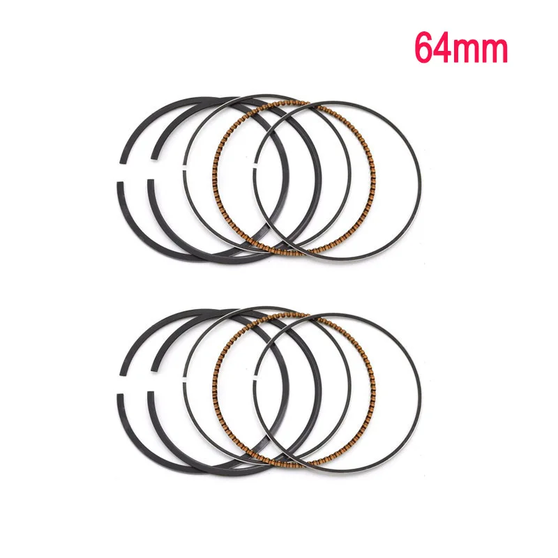 2 Sets 64mm Для Honda Steed400 SHADOW400 BROS400 VLS400 VLX400 VRX400 NV400 NC25E NC34 NC36 двигателя мотоцикла 64~ 64,5 мм поршень и кольца - Цвет: 2 Sets 64mm