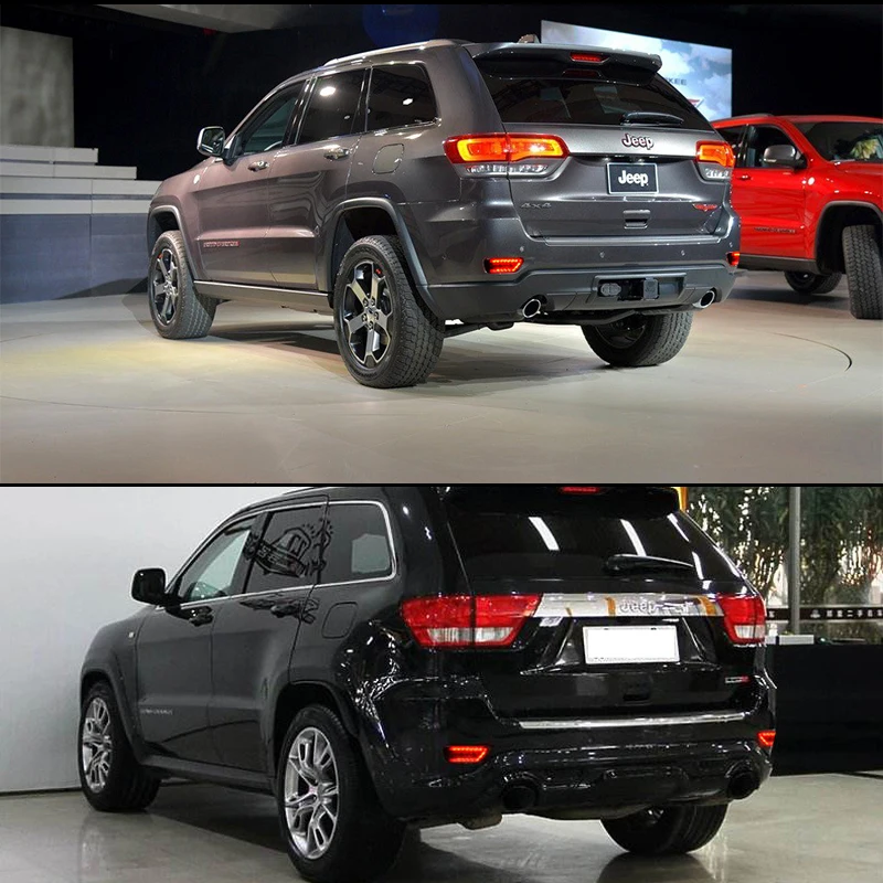 

iJDM Smoke Lens 20-SMD 3030 LED Bumper Reflector Marker Lights For 2011-up Jeep Grand Cherokee WK2, Compass and Dodge 12V Red