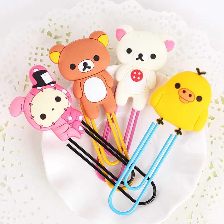 1 шт. бумажная бумага для рукоделия медведь каваи переплет закладки Мемо клипса