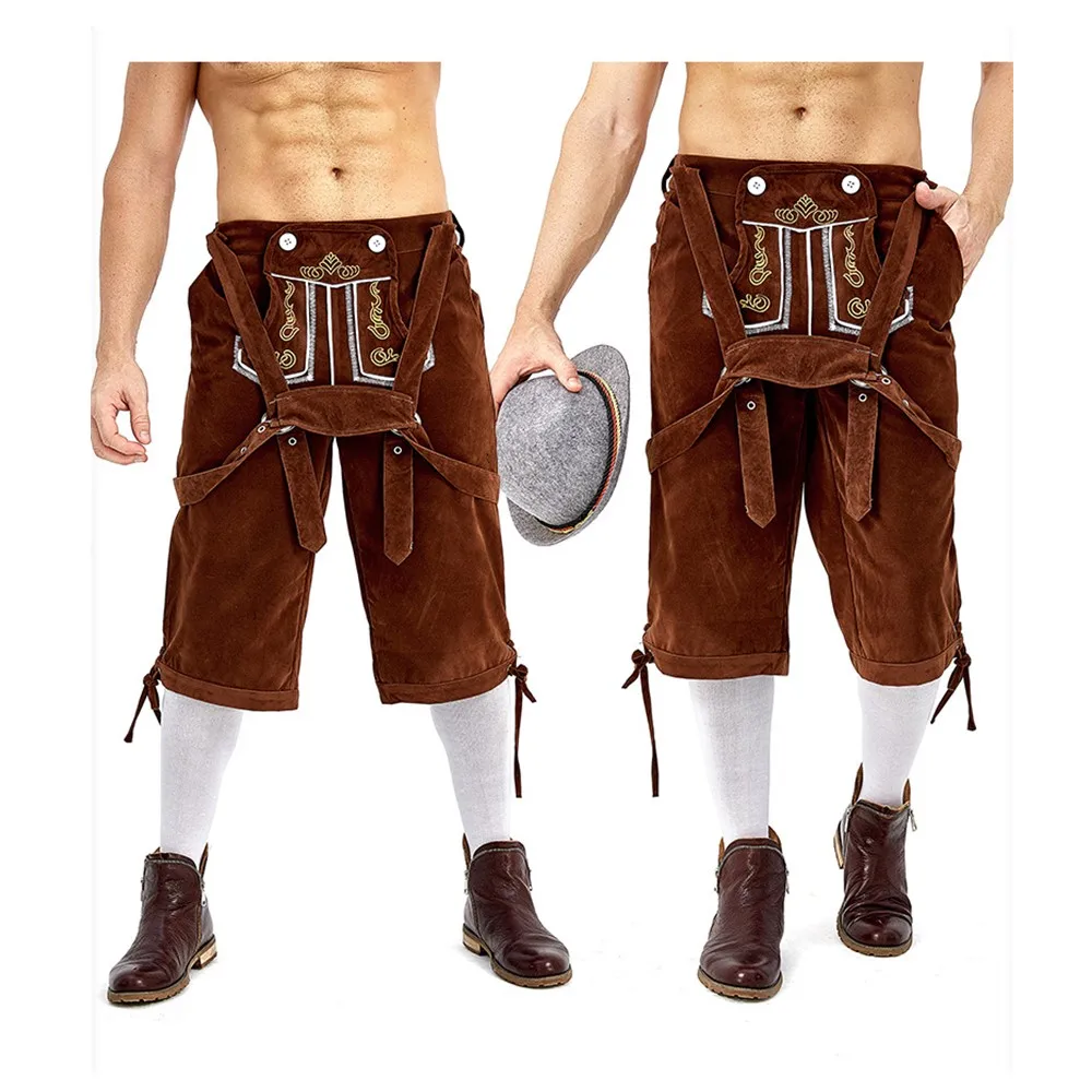 Немецкий костюм Lederhosen на Октоберфест для пива Хэллоуина баварского карнавала
