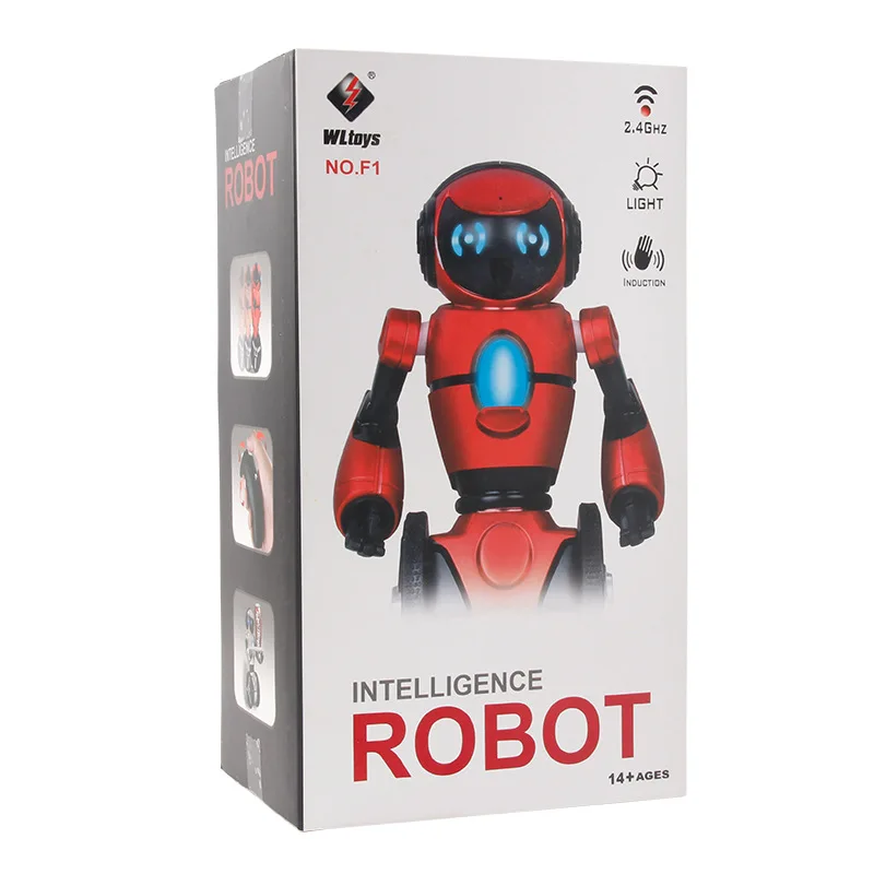 

New F1 Rechargeable Remote Intelligent Robots Against Induction Loading Balance One-wheel Dancing Robots Children Toys Xmas Gift