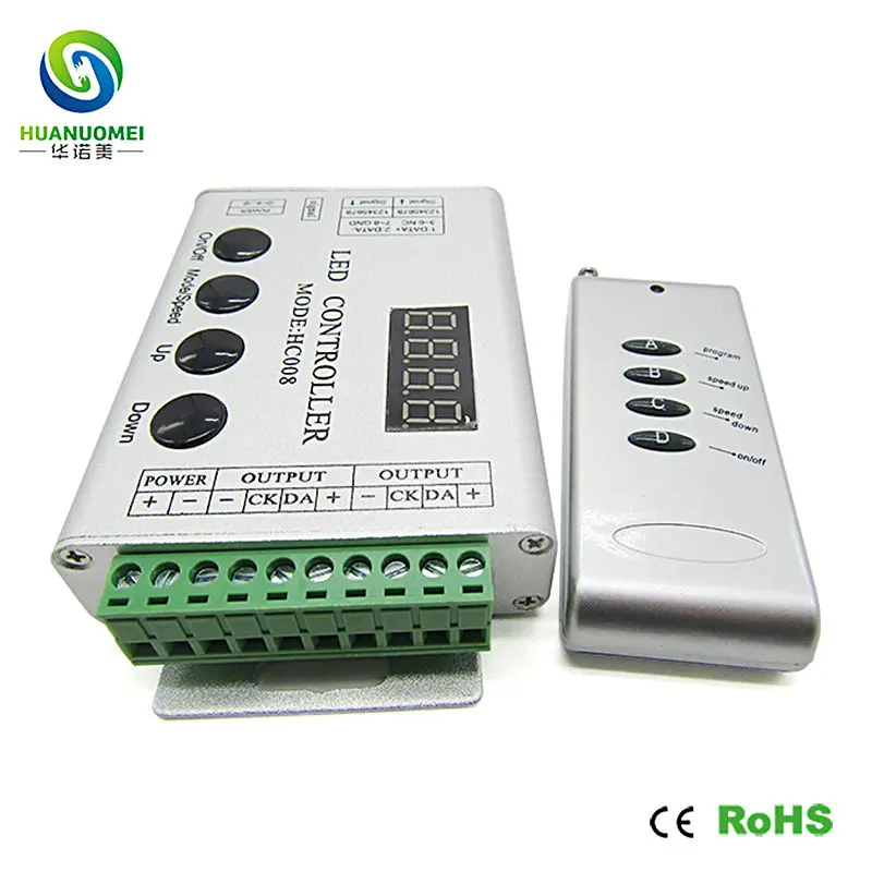 HC008 цифровой RGB RF светодиодный пиксель контроллер диммер 133 вида воздействия Max 1024