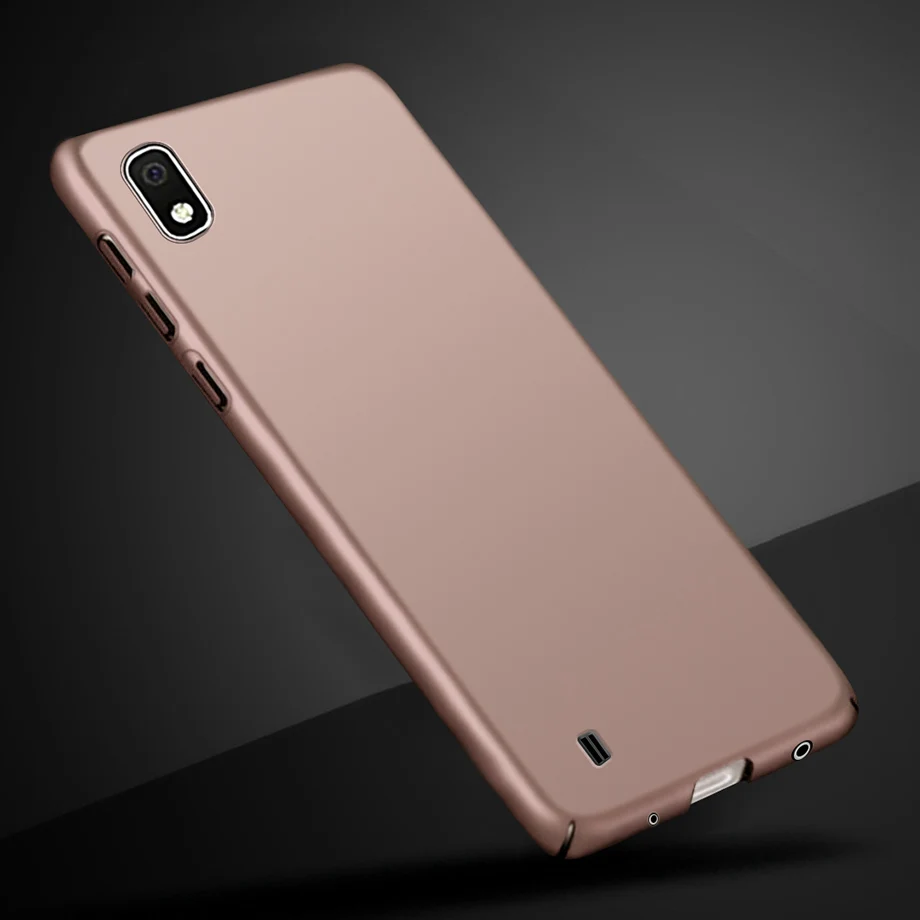Rose Gold Для samsung Galaxy A10 чехол тонкий ПК жесткий защитный чехол на заднюю панель телефона для samsung A10 A105 A105F A 10 чехол Coque Funda - Цвет: Rose Gold