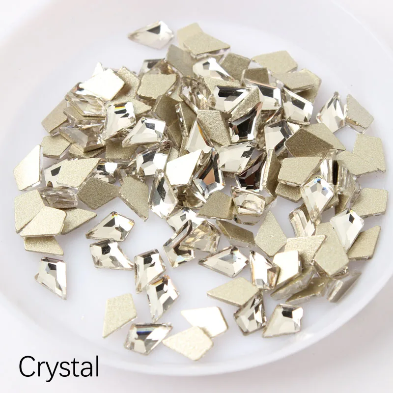 Crystal Горячая Распродажа стрелка 4x6 мм дизайн ногтей Стразы 13 видов цветов красивые стразы crystal Stone 30/100 шт для 3D украшение для ногтей - Цвет: Crystal