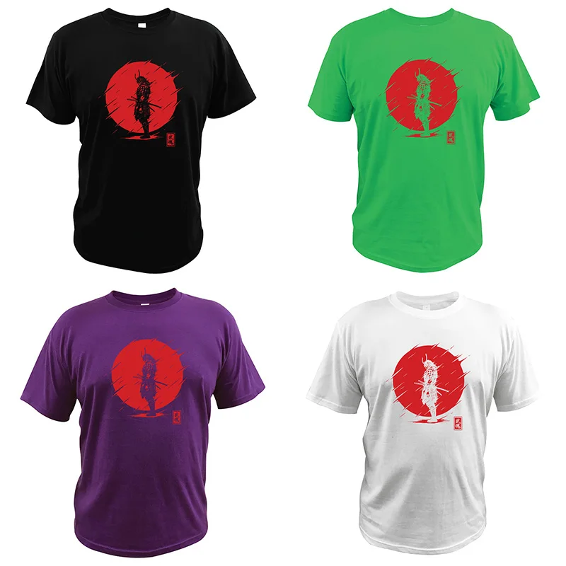Футболка с самураем и воином высококачественные футболки цифровым принтом