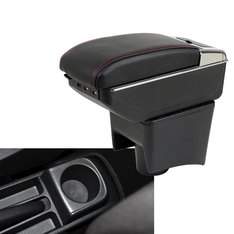 Автомобильный подлокотник центральный ящик для хранения с USB для volkswagen polo 2002- 2013 2012 2010 2011 2009