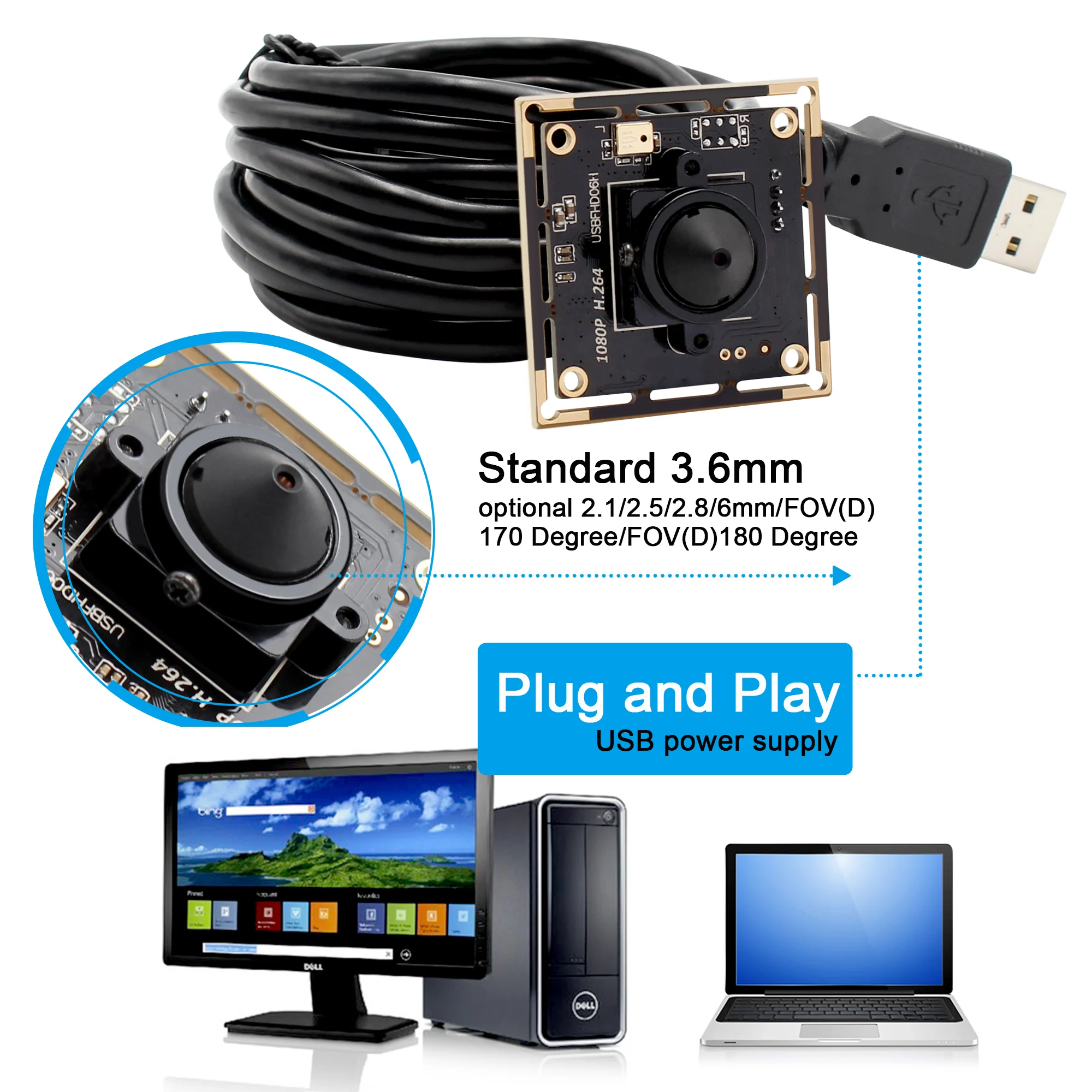 Мини камера видеонаблюдения SONY IMX322 с низким уровнем освещения печатная плата