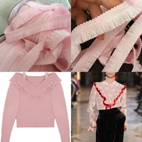 10yardslot wide 2cm dentelle cotton pink lace trims with tassel home textile embellishment garment apparel accessories
